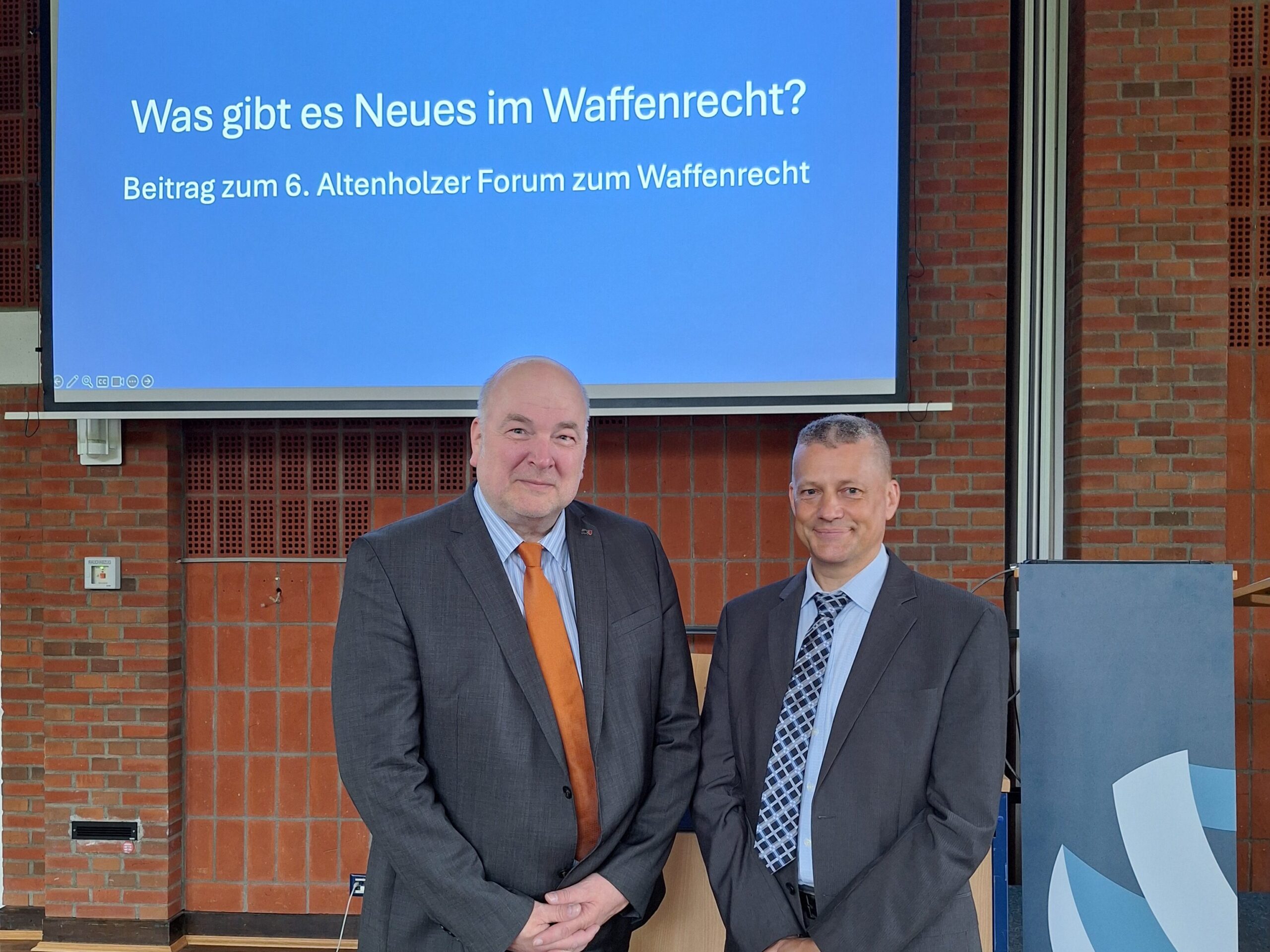 6. Altenholzer Forum zum Waffenrecht am 3. Juni 2026 ...